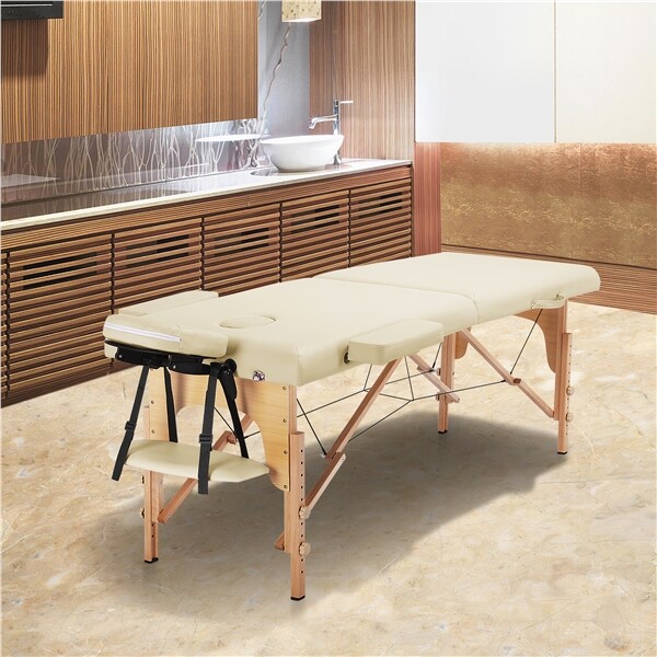 STRONGLITE Massageliege Olympia – Mobiler Massagetisch Mit Tasche, Verstellbarer Kopfstütze & Knierolle, 70x185cm