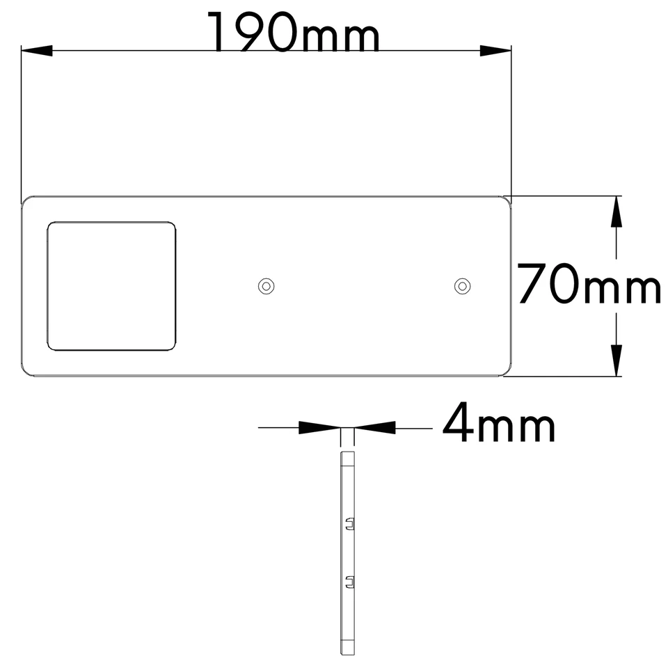 kalb | LED Unterbauleuchte Edelstahl sehr flache 5W Küchenleuchte Touch Dimmbar - Bild 4 von 4