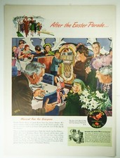 Vintage 1947 WURLITZER JUKEBOX Full-Pg Lg Magazine Print Ad: EASTER PARADE