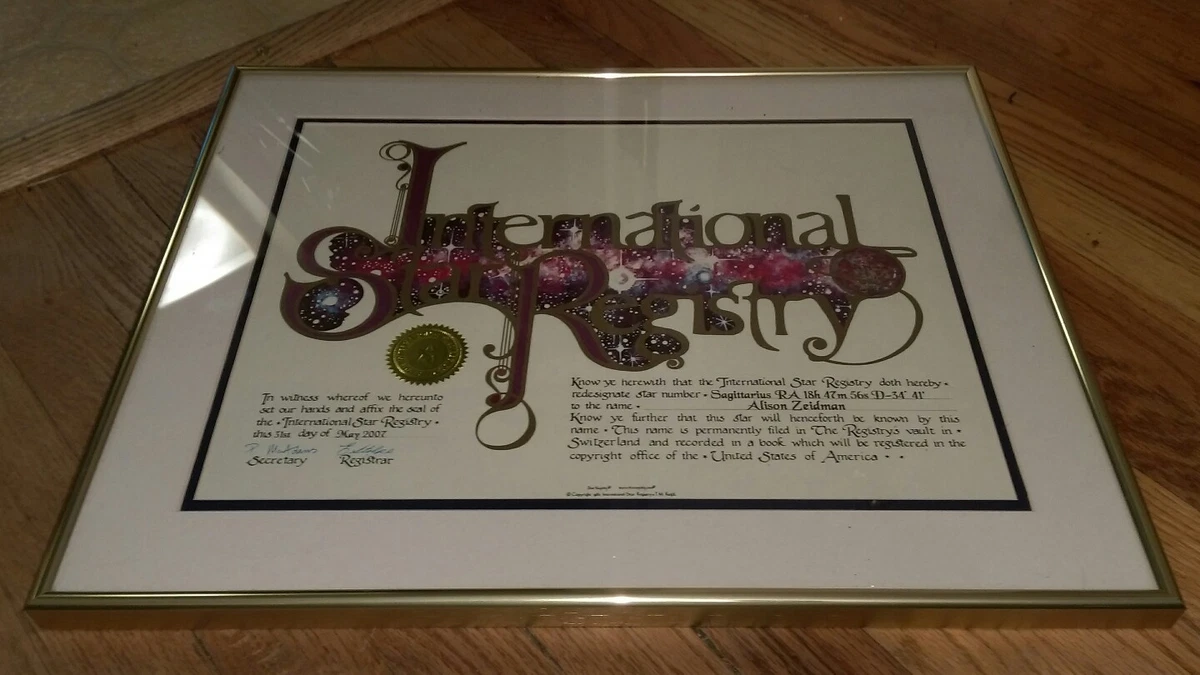 International Star Registry星