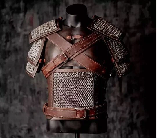 WEEKEND SALE Halloween The Witcher Geralt of Rivia Costume Leather Cosplay Armor - image 1 of 4