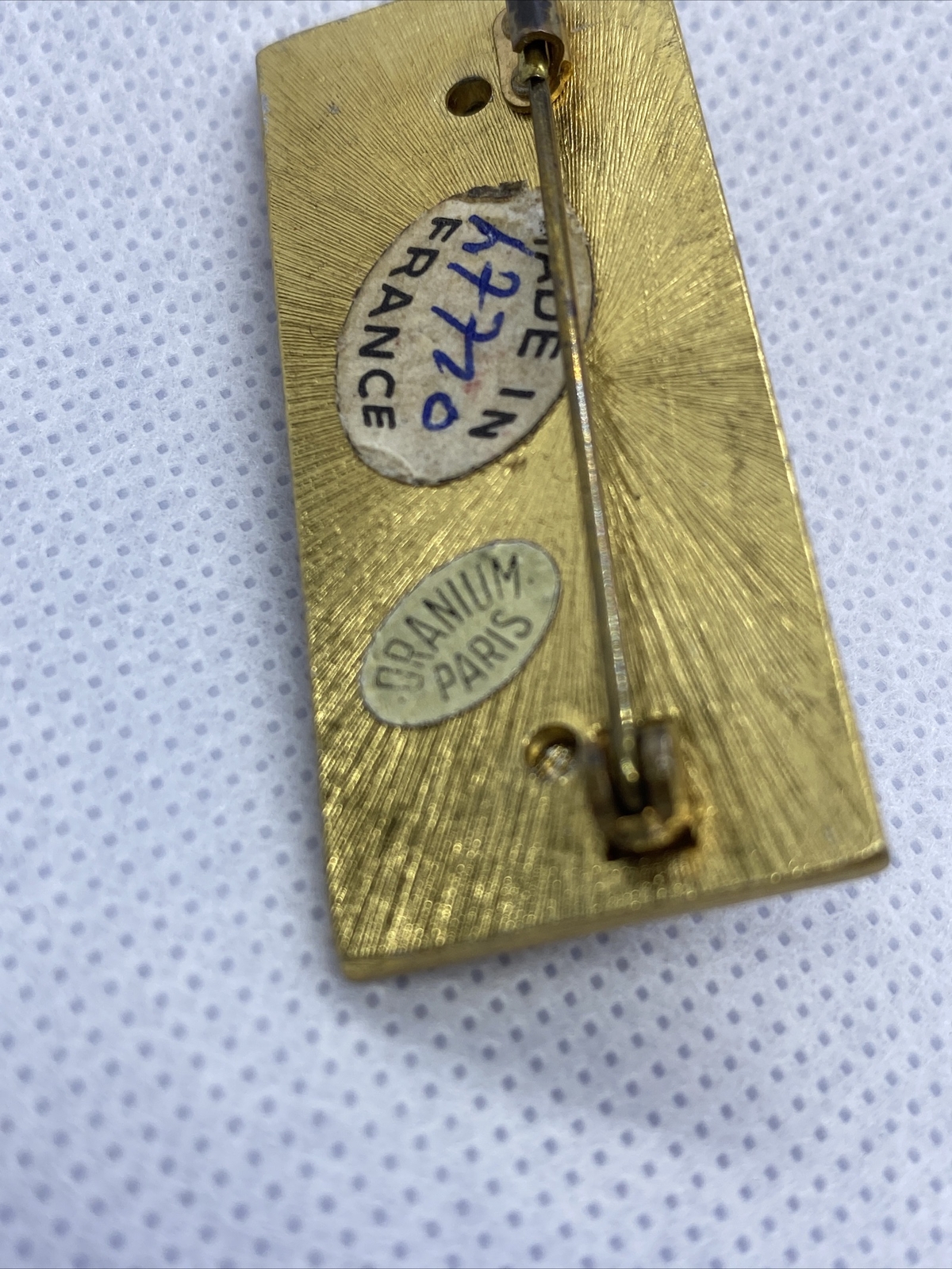 Oranium pin Trombone Clasp h7720 Made in France B2C Gem