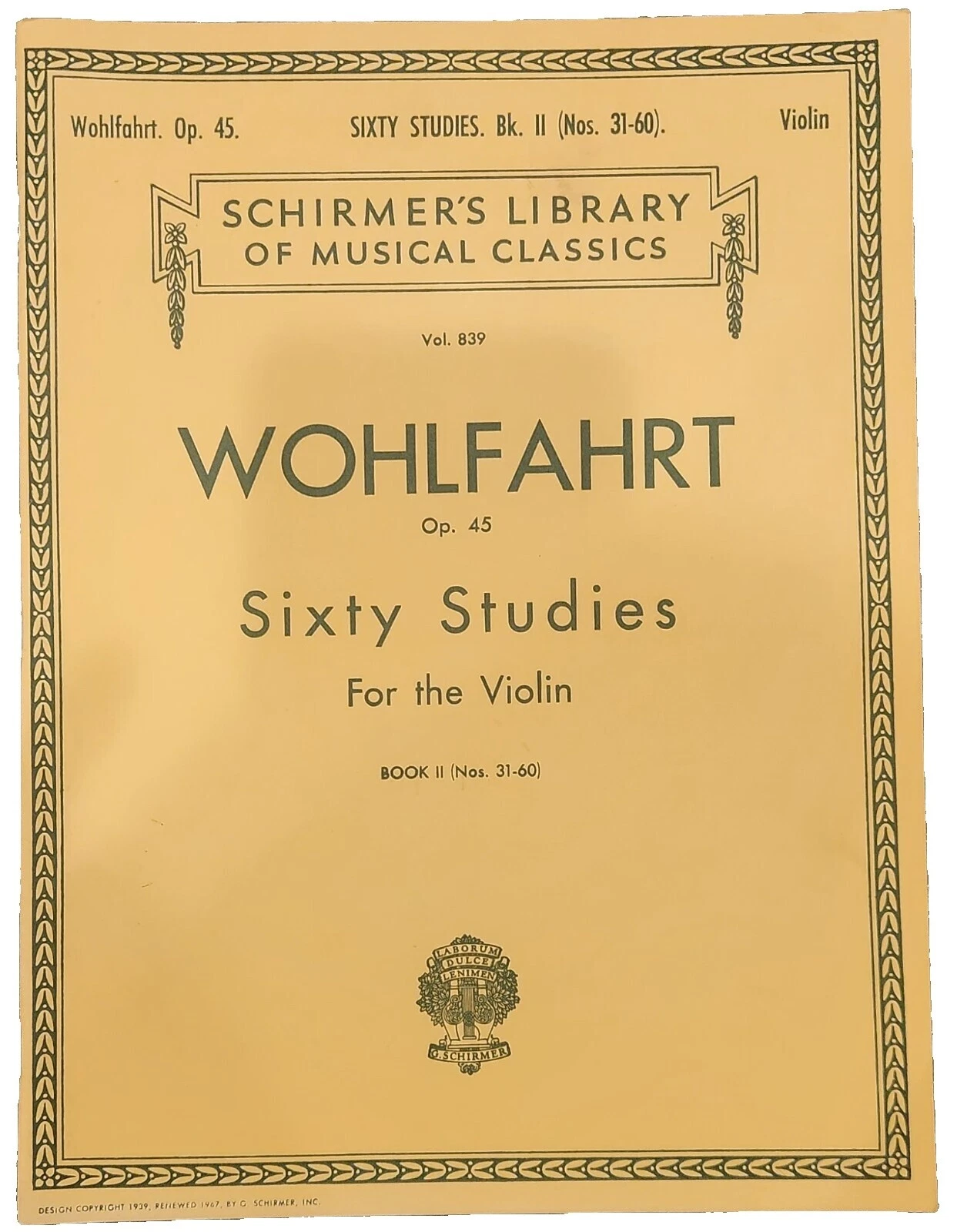 Violin Vintage & Antique Sheet Sheet Musics Books