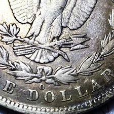 1891 O Morgan Dollar. Vam-1A Clashed Die W/ Letter Transfer. Top 100