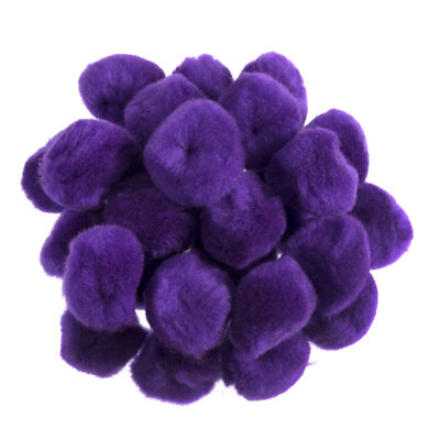 Trimits Pom Poms 2.5cm Purple - Pack of 100