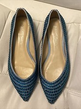 Betsy Johnson Crystal Flats Sz 7