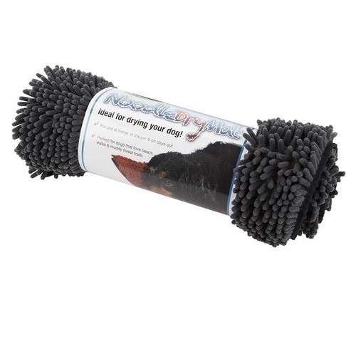 Scruffs Noodle Dry Dog Mat Quick Drying Absorbent Rug for Dogs Black