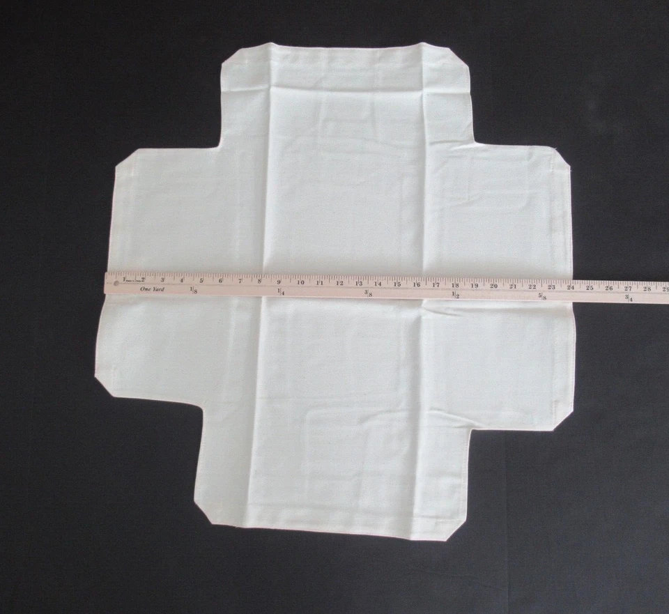 Nuevo Lote de 7 Silla Mueble Caja y Barril Cubierta Extraíble Tela Color Natural Foto 4 de 4