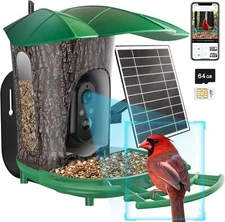 【4G LTE】 Smart Bird Feeder with Camera .Free AI Bird Identify, Bird House Camera