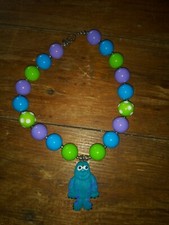 Guc girls jewelry kids bubble gum necklace green blue monster fashion boutique