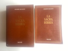 LA SACRA BIBBIA COMPLETA 2 VOL. CURA GIUSEPPE RICCIOTTI SALANI 1991 @57 XYZ