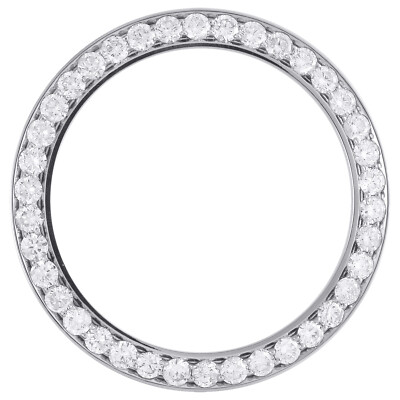 Runder Diamant 10 Punkte Perlen Set Bezel Für 41Mm Rolex DateJust Ii 3.80 Ct.