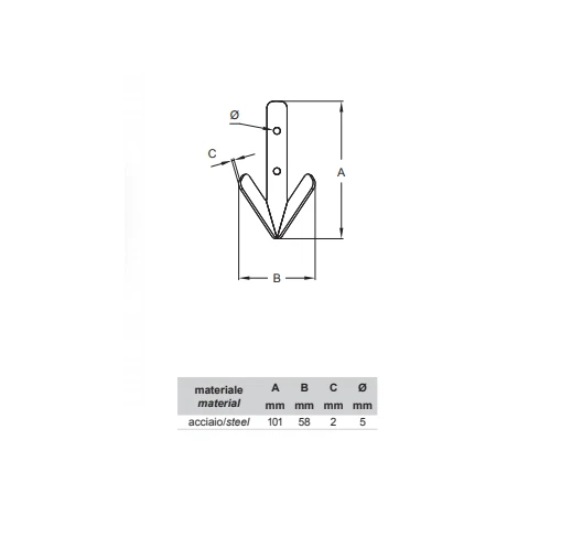 BOLIS ITALIA - APPENDINO ROBIN HOOD IN ACCIAIO ARGENTO - Immagine 2 di 2