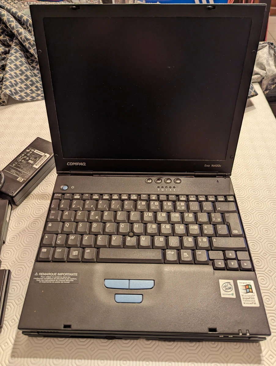Portable Compaq Evo N400c Pentium III 3 850 RS232 ATI Mobility.
