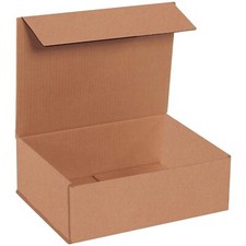 50 10" x 7" x 3" Kraft Corrugated Mailers Die Cut Tuck Flap Boxes