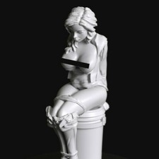 Unreleased Slave Girl 03 - 28mm Scale Resin Miniature by Manufaktura Miniatures
