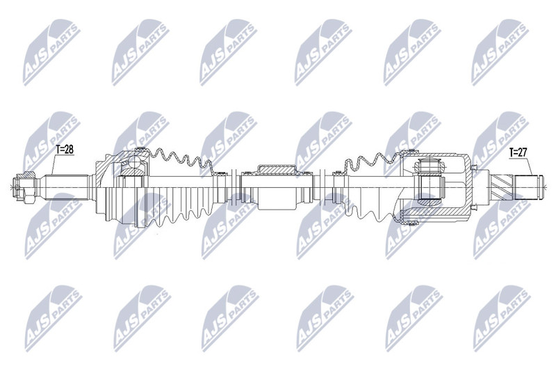 Arbre de transmission Mitsubishi Lancer réparation transmission train avant