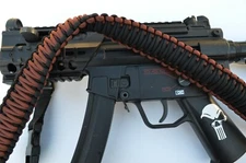 550 Paracord Tactical Rifle Gun Shotgun bow Sling Single or 2 Point BROWN Black