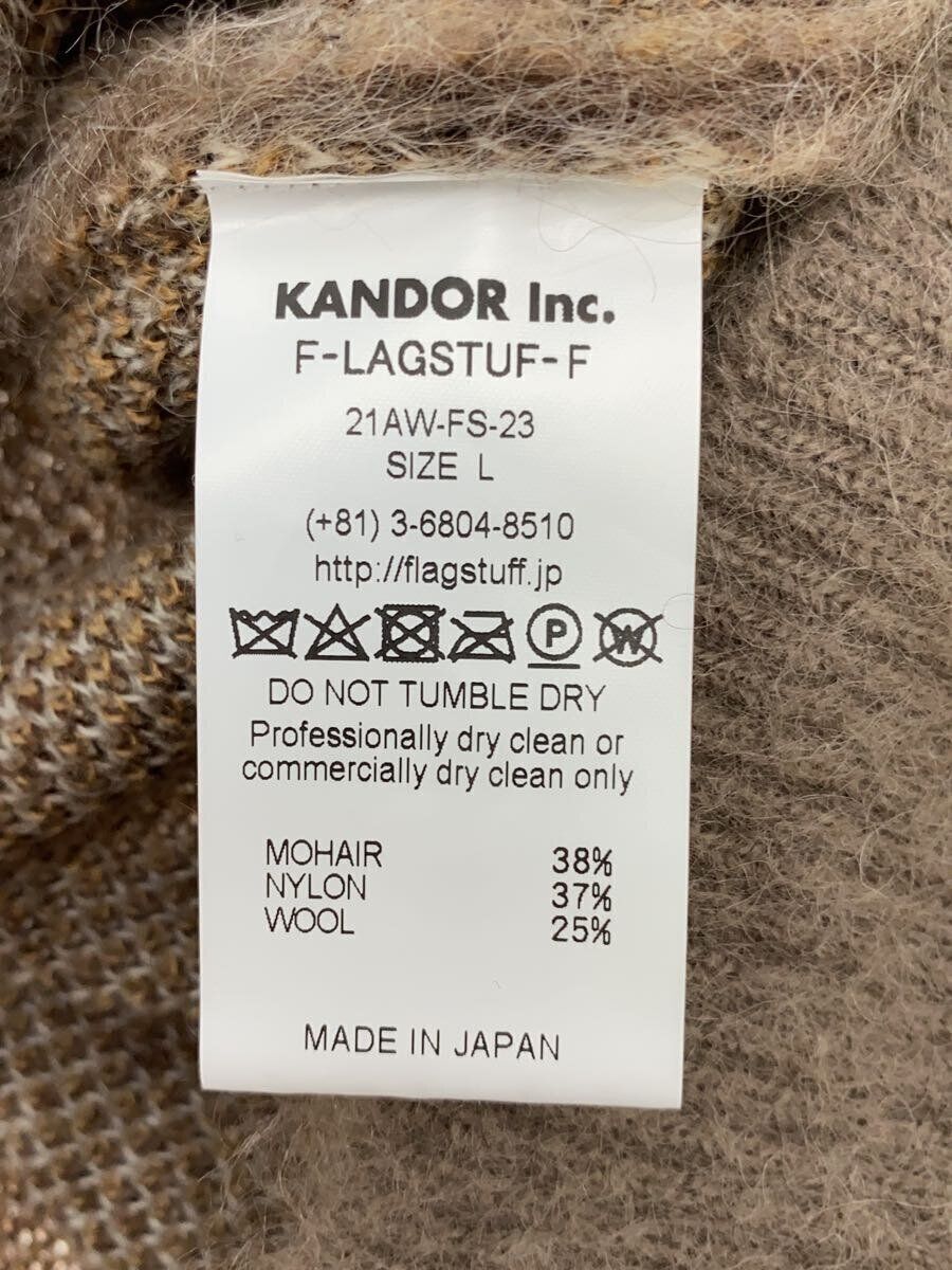 F-LAGSTUF-F Cardigan (Thin L Mohair Brown Check 21AW-FS-23 F-LAGSTUF-F Cardigan (Thin L Mohair Brown Check 21AW-FS-23