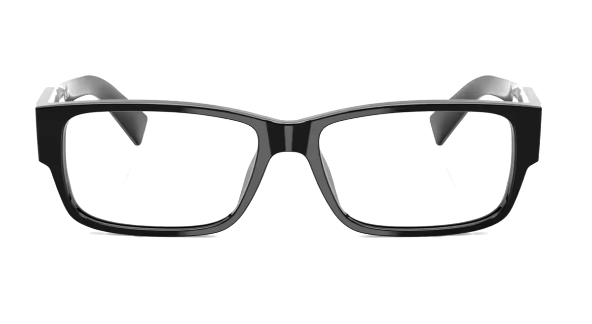 100% Authentic Prada Elegant Black Glasses Frame Only Prada PR 17ZV 1AB1O1 Glasses - US main image 2