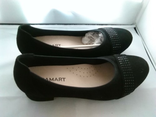 Brand New DAMART Black Court Embellished Shoes Size UK 7 EU 40 US 9