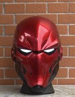 Red Hood Mask DC Justice League Batman Cosplay Helmet LED Eyes FRP Prop 1PC Gift