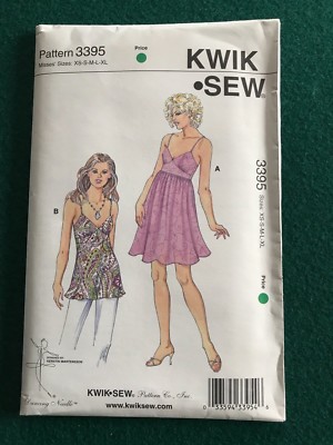 KWIK SEW- SCHNITTMUSTER Nr.3395 KLEID SELBST GENÄHT  Gr.XS-XL  NEU OVP 