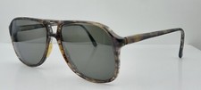 Vintage Welling English Leather Gray Translucent Pilot Sunglasses FRAMES ONLY