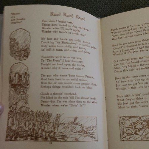 RHYMES of A LOST BATTALION DOUGHBOY "BUCK PRIVATE" MCCOLLUM 1921 ILLUSTRATED - Picture 6 of 9
