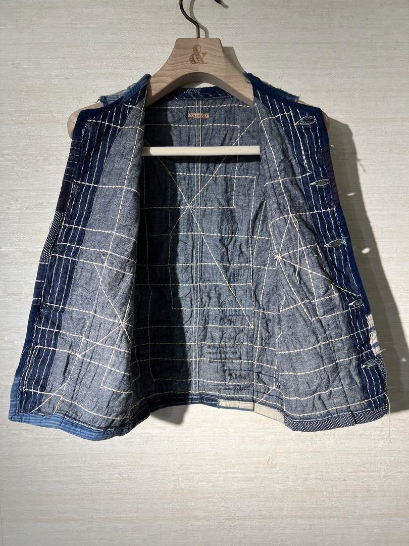 Kapital Men Patchwork Denim Vest Boro Rag JPN Limited Edition Rare