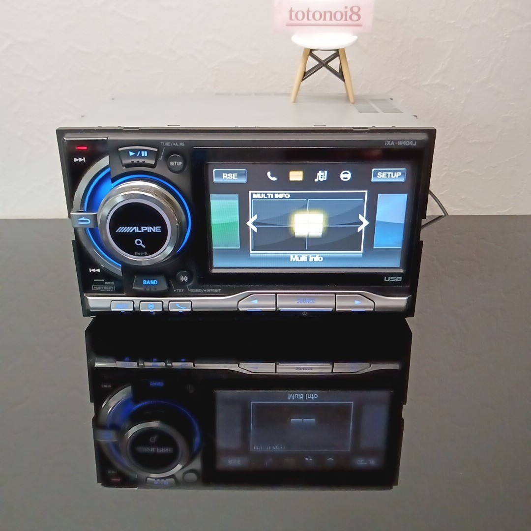 Alpine iXA-W404J 2DIN Digital Media Station Touchscreen USB iPod