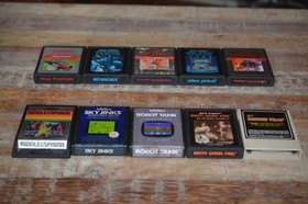 Atari 2600 4 Switch Black Vader system console w/ 10 games joysticks works 100%!