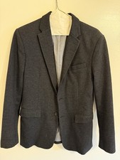 Sport Coat Blazer, Banana Republic, Standard Fit, Size 38 Regular, Black/ Gray