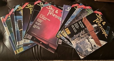 Sky and Telescope Magazine     Lot of 12      1990  Complete Year January - Dec