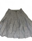 Rafferty Women's Pleated Midi Skirt Plaid Gray Button Closure Size 2 vintage — photo 2