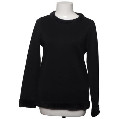 Junghans, Strickpullover, Größe: 38, Schwarz, Merinowolle, Einfarbig, Damen #rbt