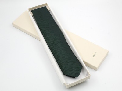 Gadget Collections Luxus Krawatte Rolex Farbe Grün Seide 100% Herren Top Qualität