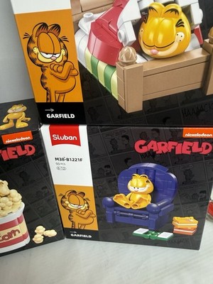 Sluban Nickelodeon Garfield Filmszene Bau Gebäude Ziegel Sets x5