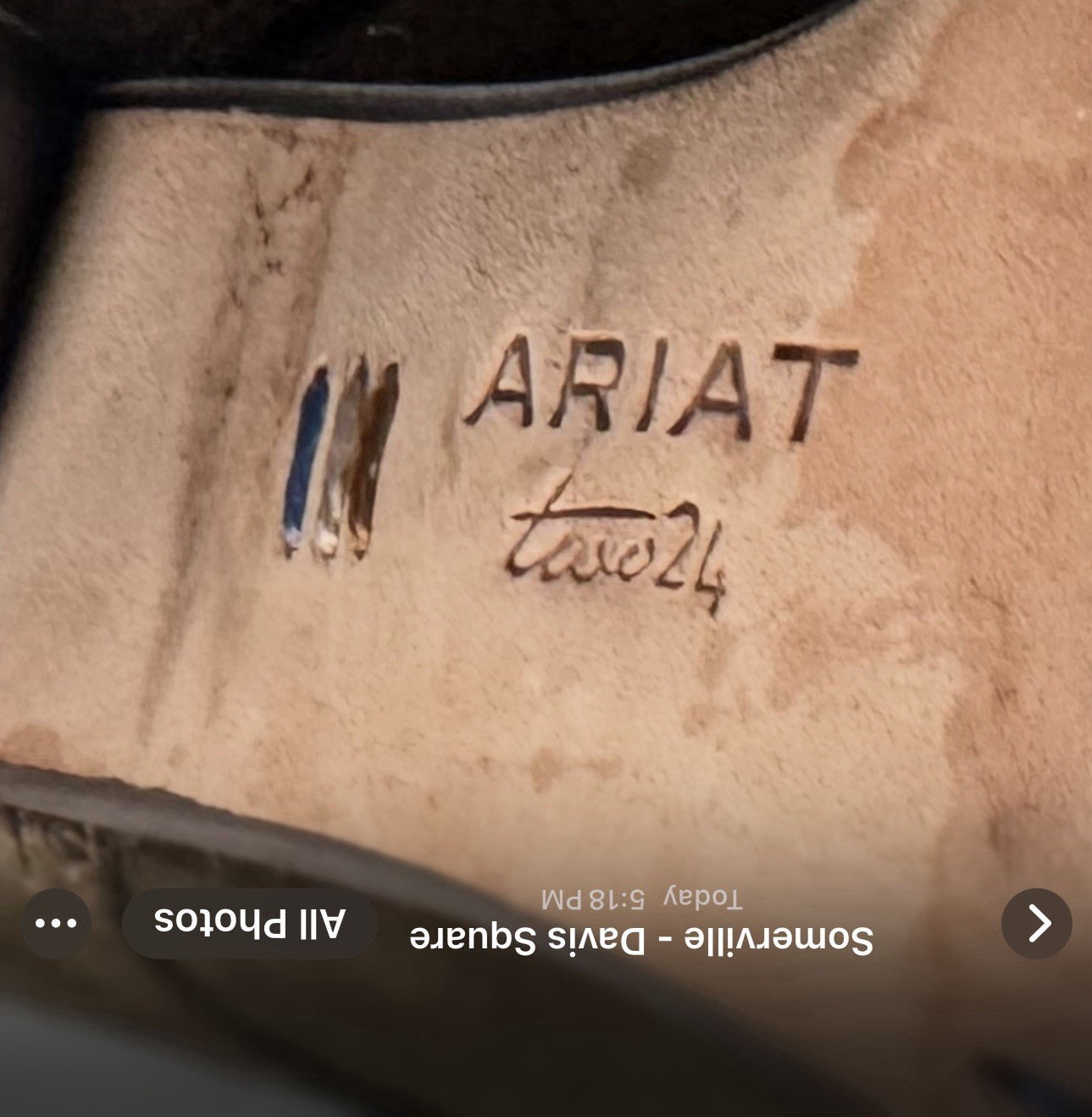 Ariat Two24 Quality Olive Green Leather Booties, Size 9.5, Sold Out Style, New! image 4
