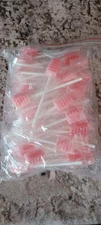 Ziznba Medical Disposableb Pink Oral Swabs, 50 Individually Wrapped, 7M-077