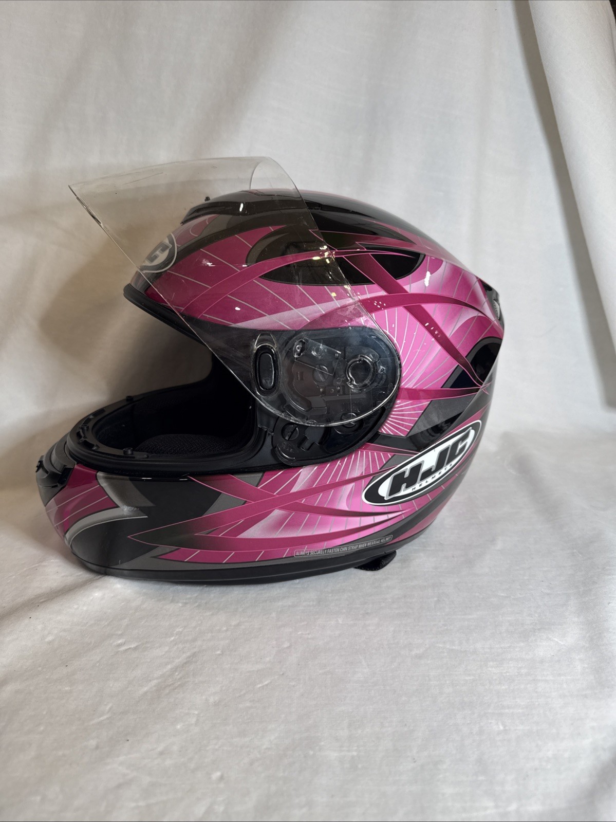 HJC Pink & Black Full Face DOT Snowmobile Helmet Women's Siz