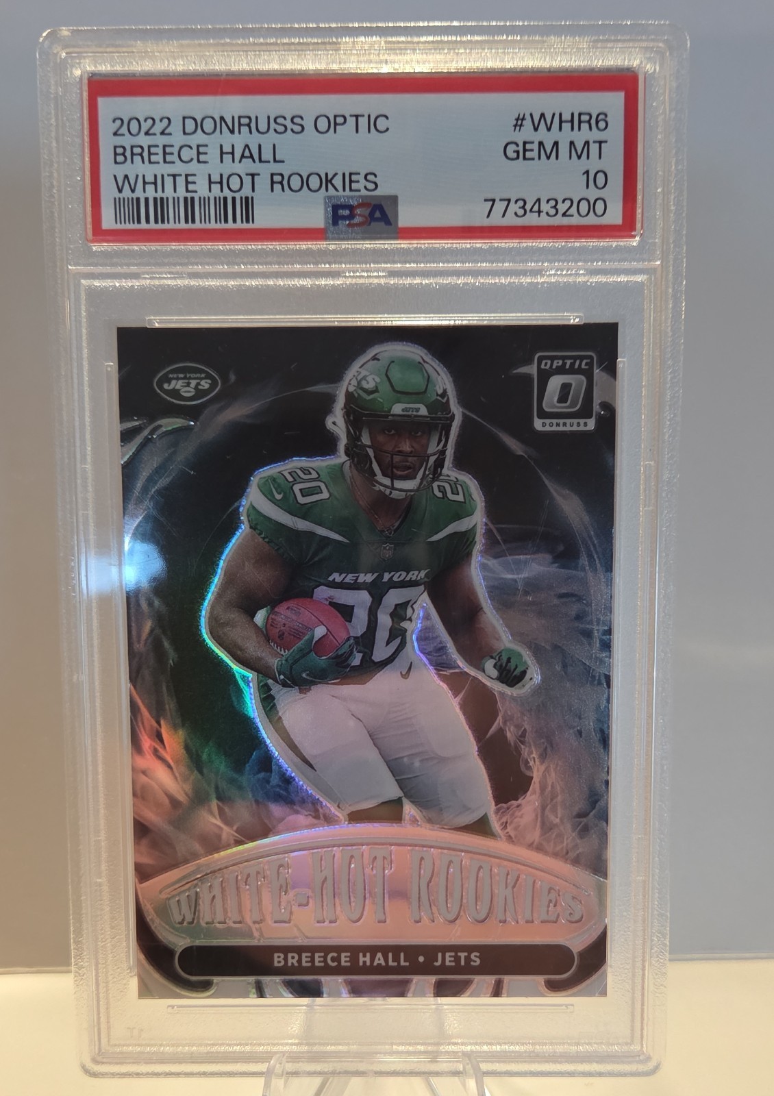 Breece Hall Panini Donruss Optic White Hot Rookies #WHR6 Base