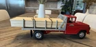 Vintage 1960s Tonka Toys Red Stake Bed Lumber Truck Pressed Steel