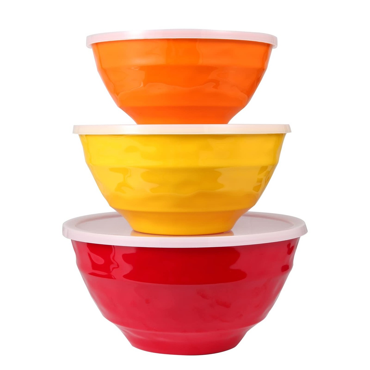 Plastic Melamine Bowl Set With Lids Cooks Tools™ 3-Piece Melamine