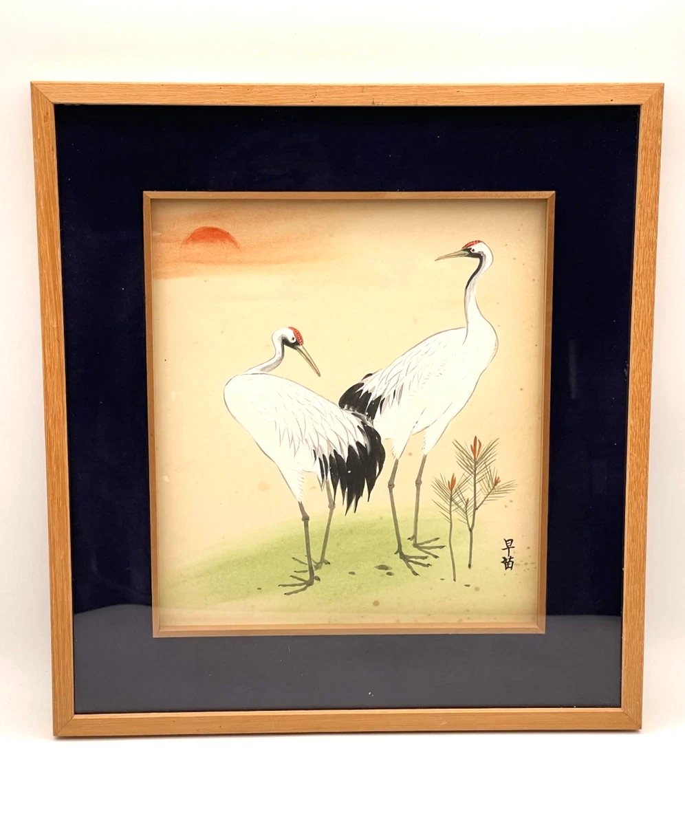日本画　寿し1 Red Antique Japanese Paintings & Scrolls for sale | eBay