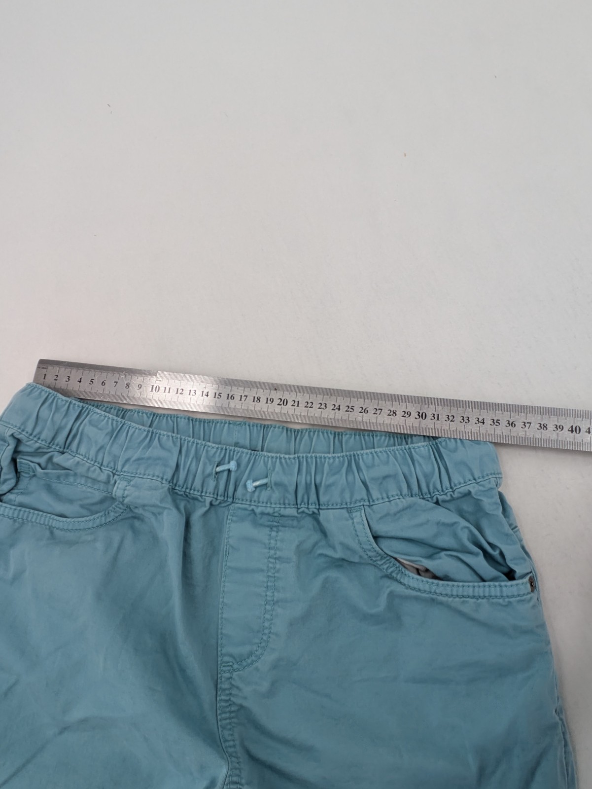 C&A Jungen Shorts Bermuda Kurze Hose Gr 158 Blau Baumwolle Sommerhose image 4