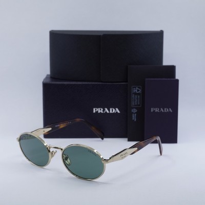 超希少Polished Lumina　フランス　インダストリアル　アンティーク PRADA PR65ZS ZVN70L Pale Gold/Dark Green 55-20-140 Sunglasses New