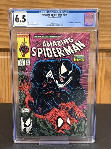 Amazing Spider-Man #316 Marvel 1989 Venom Black Cat Appearance CGC 6.5