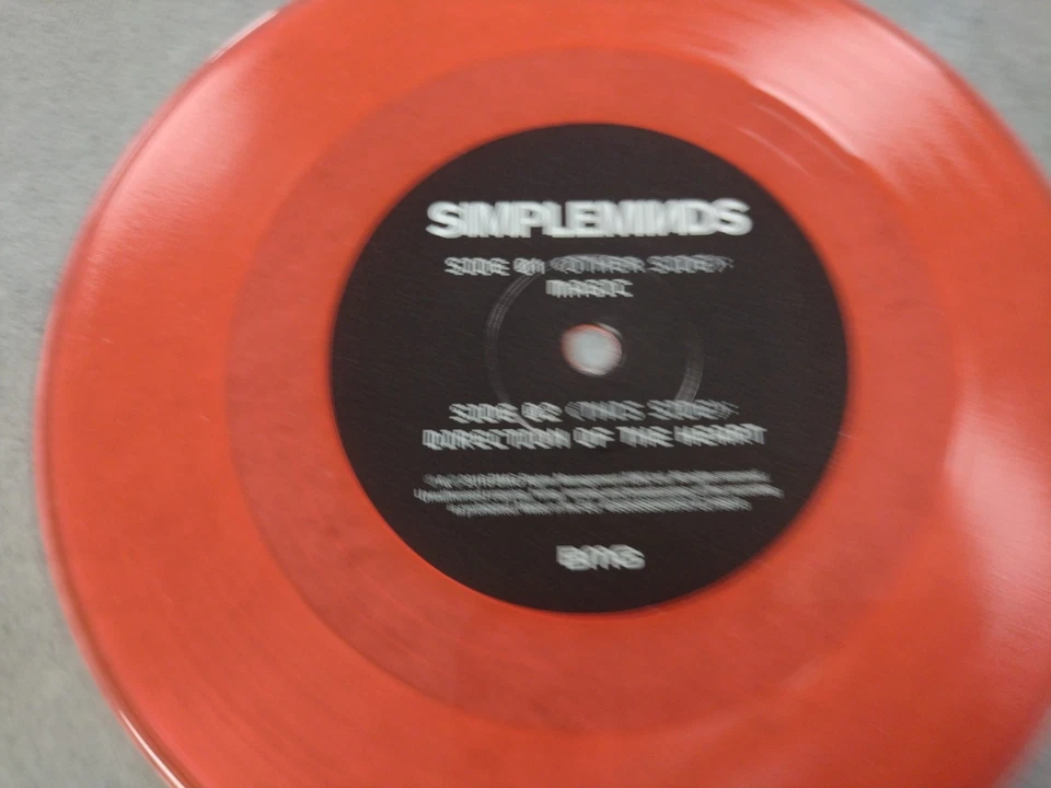 SIMPLE MINDS - MAGIC 7" Red COLOURED VINYL (new and unplayed) - Image 2 of 4