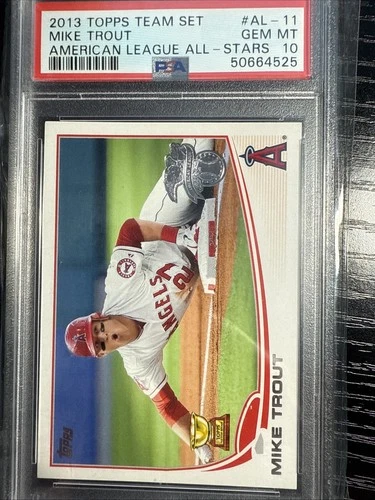 2013 Topps All-Star Rookie Cup - Mike Trout #AL-11 card Angels PSA 10 Gem Mint